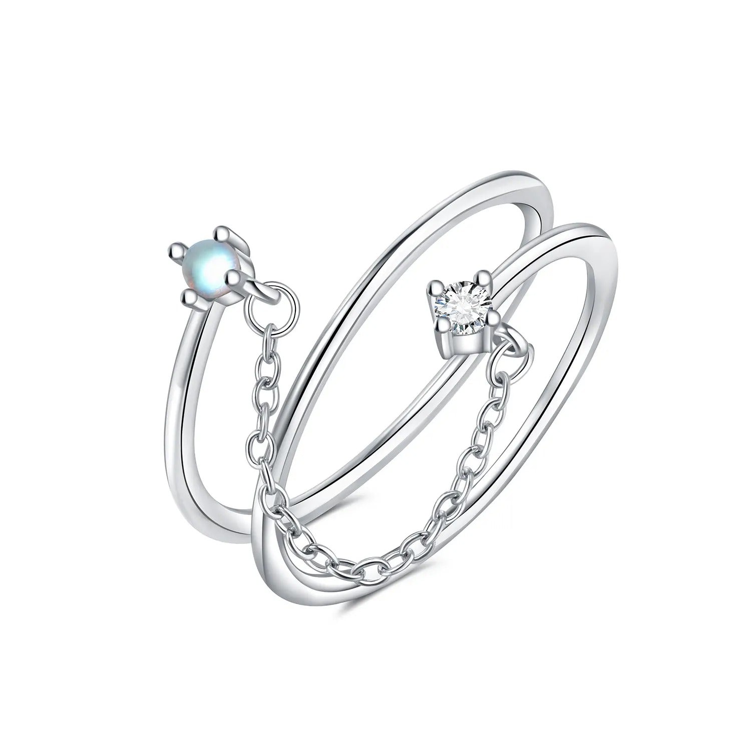 Simple Chain Tassel Opening Ring