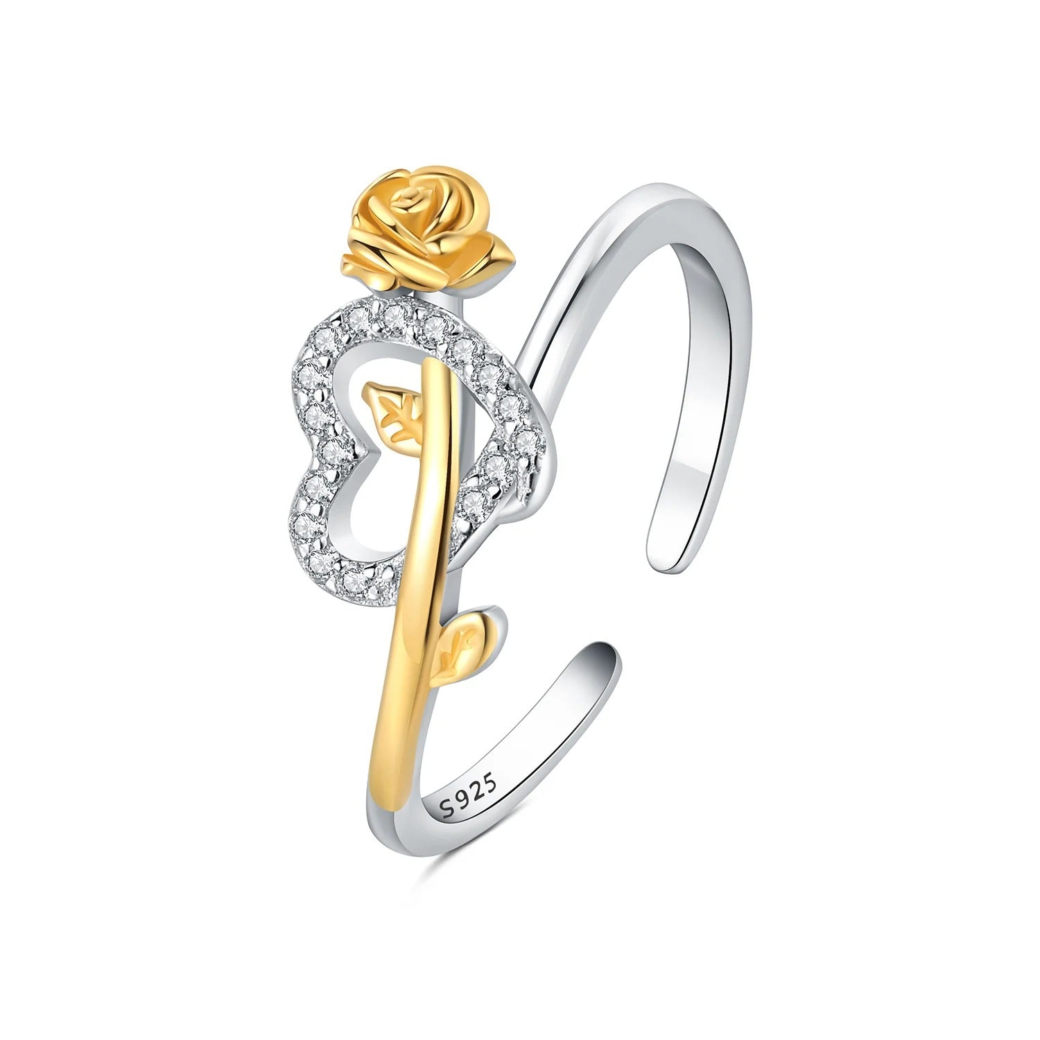 Rose Love Knot Opening Ring