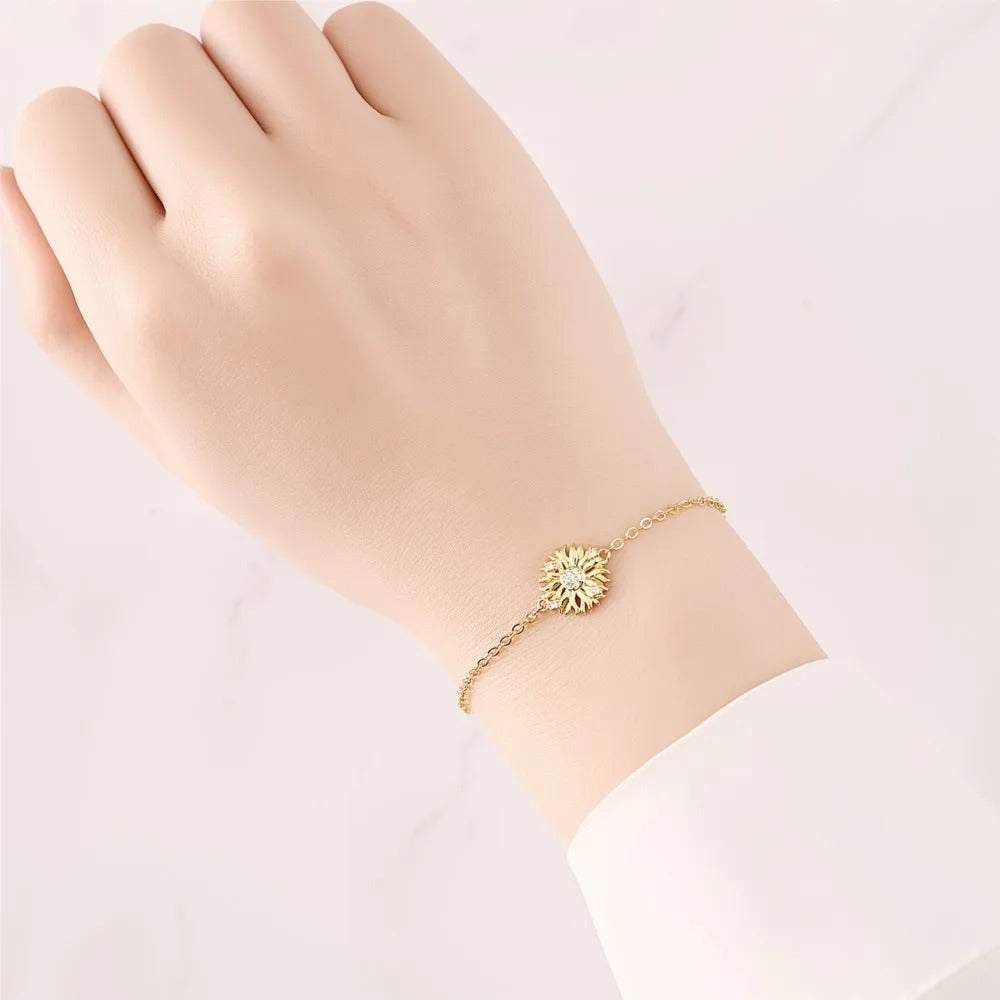 Exquisite Golden Sun Bracelet Chain Link