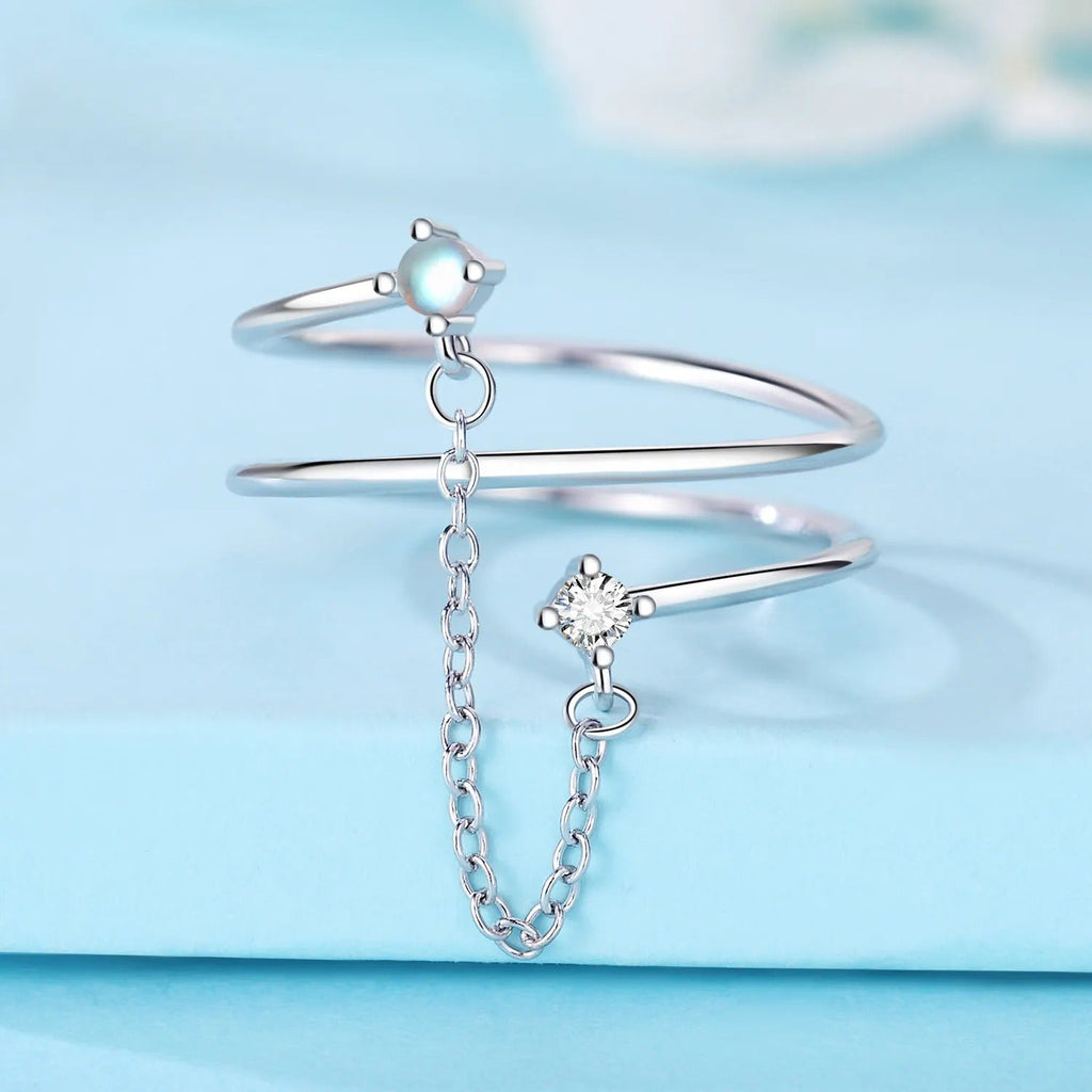 Simple Chain Tassel Opening Ring