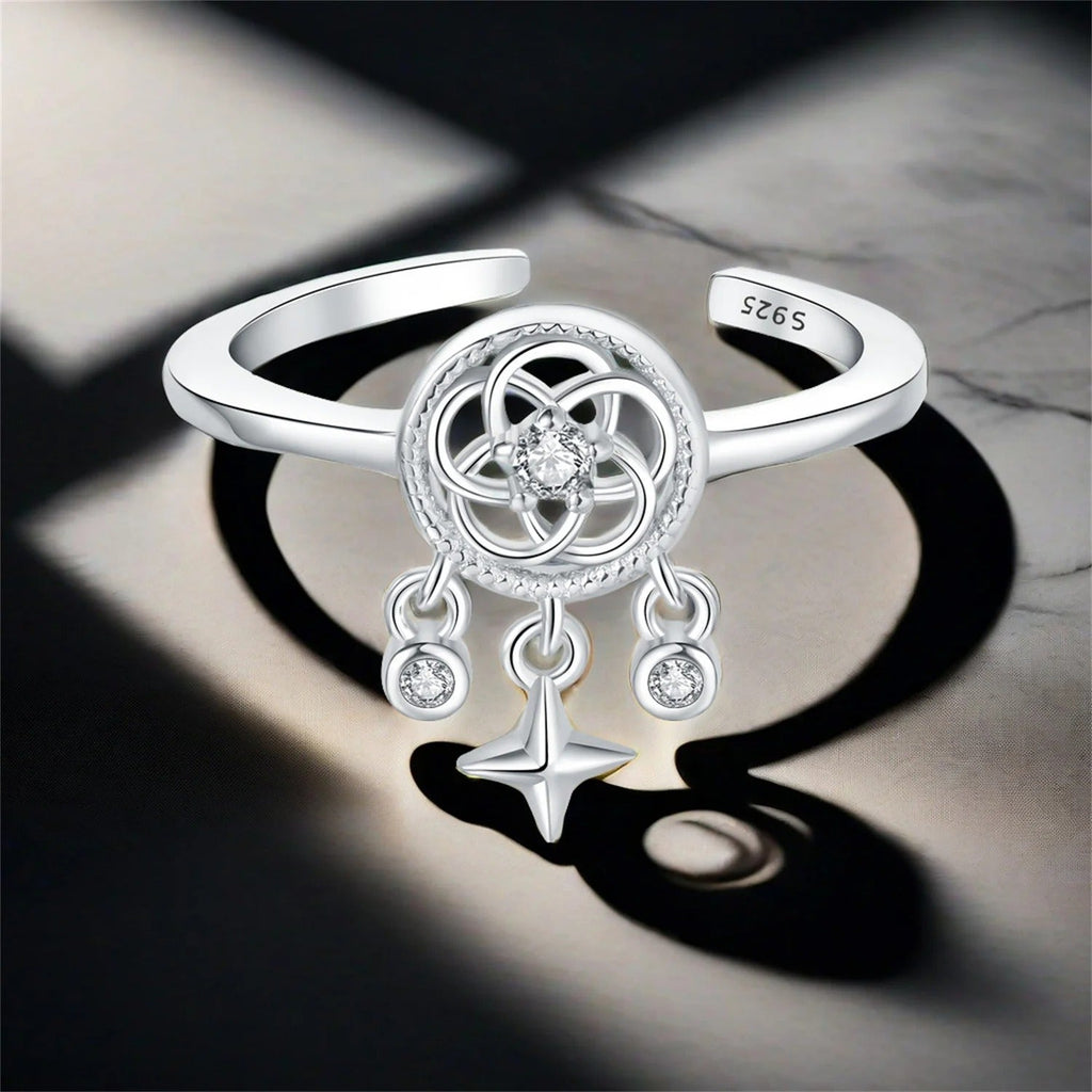 Dream Catcher's Lucky Symbol Opening Ring