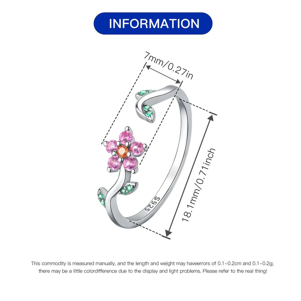 Bright Flower Opening Ring